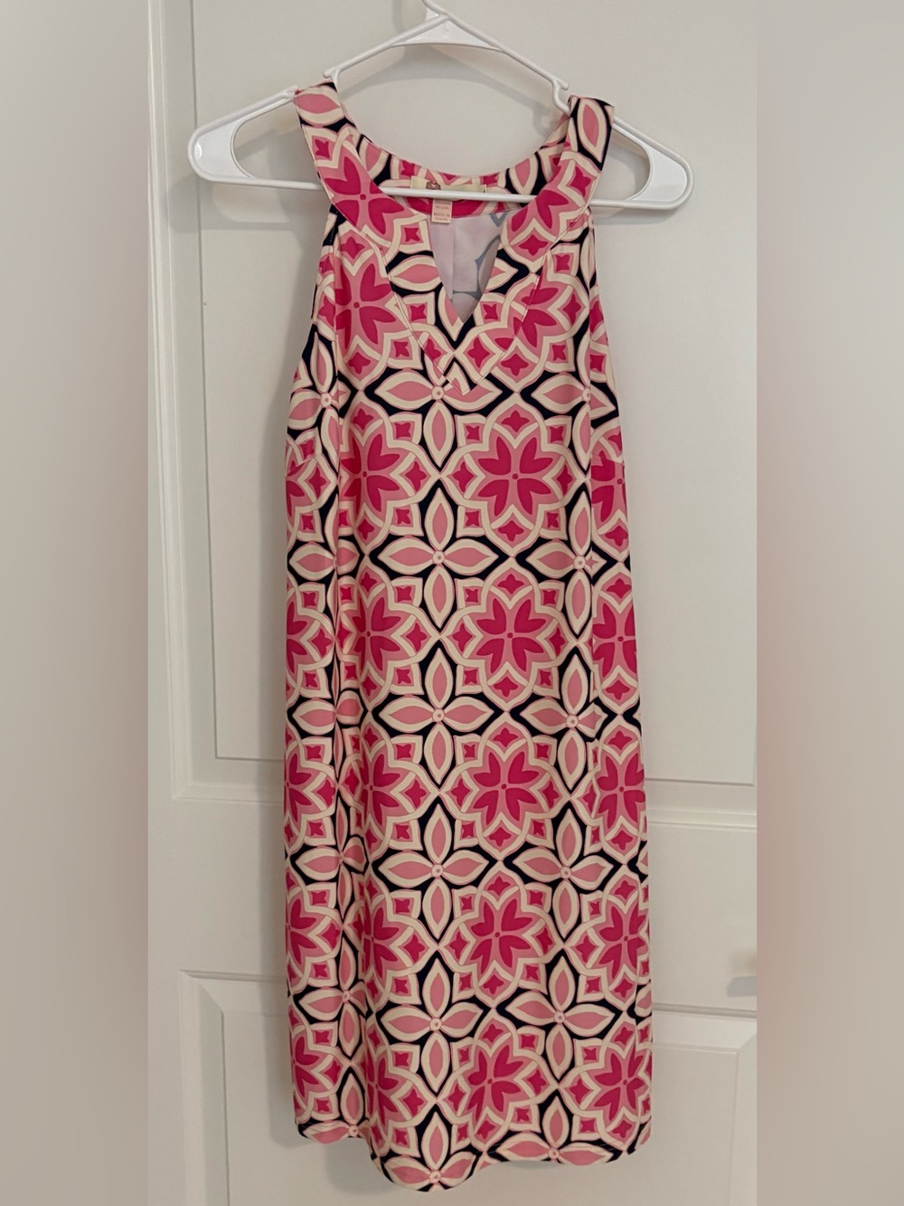 Aryeh Pink Geometric Maxi Dress
